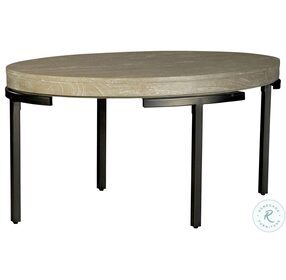 Scottsdale Sand Dune And Aged Iron Oval  Coffee Table