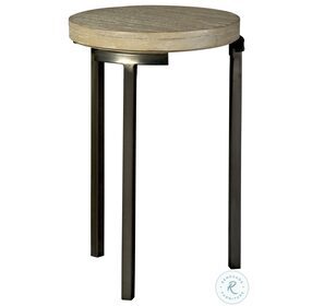 Scottsdale Sand Dune And Aged Iron Round End Table
