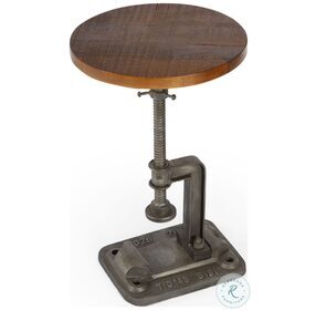 Ellis Industrial Chic Metalworks Accent Table