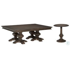 Wellington Estates Java Rectangle Pedestal Occasional Table Set