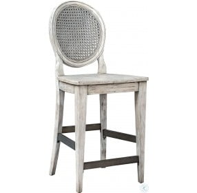 Clarion Aged White Counter Height Stool