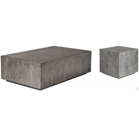 Kareem Metallic Gray Occasional Table Set