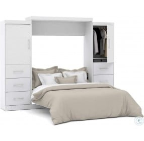 Nebula White 115" Queen Wall Bed Kit