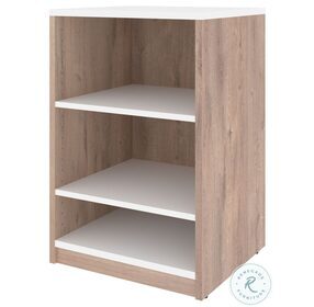 Cielo Rustic Brown And White 20" Low Storage Unit