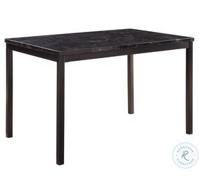 Tempe Black Marble Top Dining Table