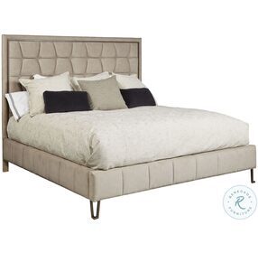 Tamarac Natural Upholstered King Panel Bed