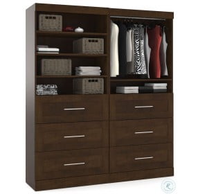 Pur Chocolate 72" Classic Drawer Unit