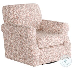 Clover Coral Swivel Chair