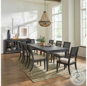 Caruso Heights Aged Whiskey Extendable Leg Dining Room Set
