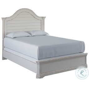 Palisade Vintage White King Panel Bed