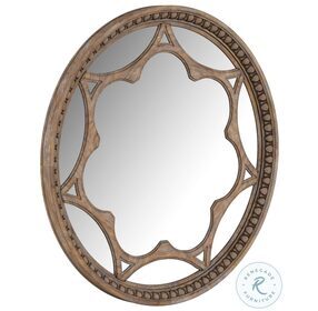 Architrave Almond Round Mirror