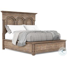 Architrave Almond Queen Panel Bed