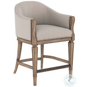 Architrave Neutral Counter Height Stool