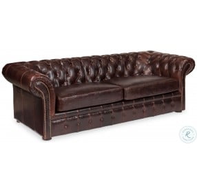 Piccadilly Club Brown Leather Sofa
