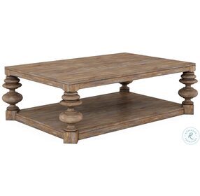 Architrave Rustic Almond Rectangular Cocktail Table