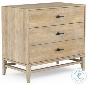 Frame Weathered Almond Bedside Chest