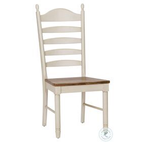 Springfield Honey And Cream Ladder Back Side Chair Set of 2