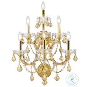 2800W7G-GT-RC Maria Theresa Gold 7 Light Wall Sconce