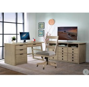 Perspectives Sun Drenched Acacia Single Home Office Set