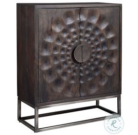 Special Reserve Brown Circle Carved Door Accent Chest