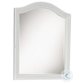 Madison Natural White Painted Arched Dresser Mirror