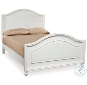 Madison Natural White Painted Full Panel Bed