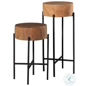 Special Reserve Natural And Black Accent Tables