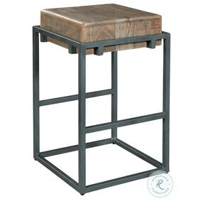 Special Reserve Soft Brown Oil Rub And Black Counter Height Stool
