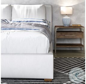 Stockyard White Upholstered Panel Bedroom Set