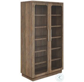 Stockyard Brown Display Cabinet