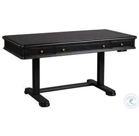 Louis Philippe Brown And Black Adjustable Desk