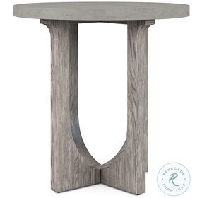 Vault Warm Grey Mink Round Chairside Table