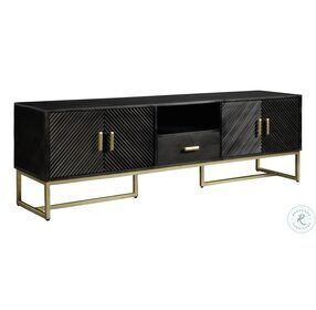 Special Reserve Dark Umber And Brass TV Stand