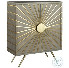 Special Reserve Taupe And Brass Accent Chest