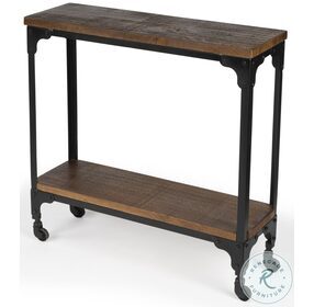 2873120 Industrial Chic Mountain Lodge Console Table