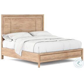 Post Warm Tone King Panel Bed