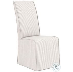 Post White Slipcover Side Chair