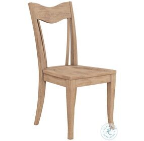 Post Warm Tone Side Chair Set of 2