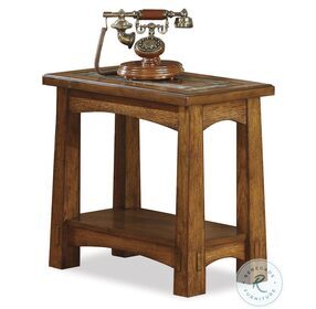 Craftsman Home Americana Oak Chairside Table