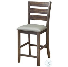 Emery Gray Distressed Pub Height Chair Set Of 2