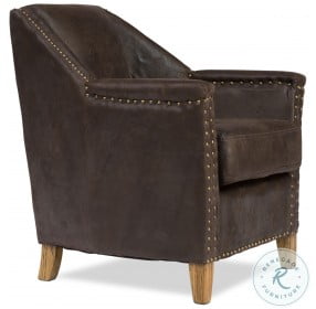 Granville Brown Leather Chair