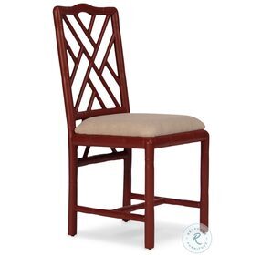 Brighton Red Bamboo Side Chair Set Of 2