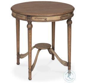 French Brown Tea Accent Table