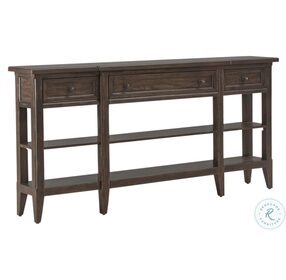 Paradise Valley Saddle Brown Hall Console Table