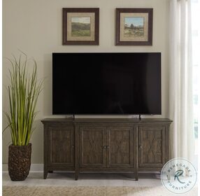 Paradise Valley Saddle Brown 76" TV Stand