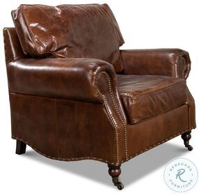 Papas Brown Leather Chair