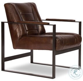 Stuttgart Brown Leather Chair
