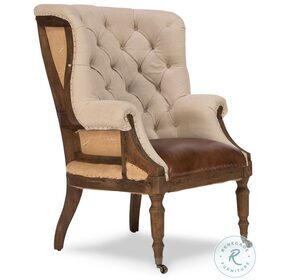 Welsh Cuba Brown Leather Chair