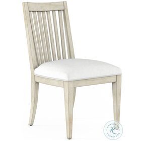 Cotiere White Upholstered Side Chair