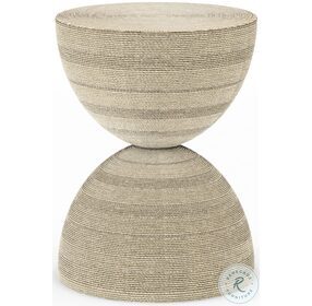 Cotiere Linen Round End Table
